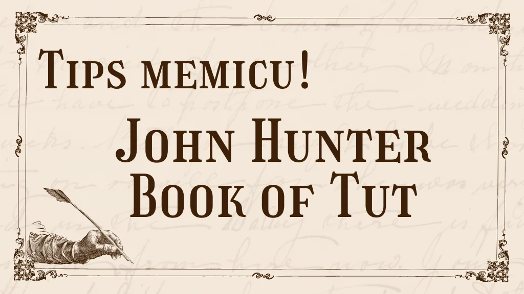 John Hunter Book of Tut - spotmentor.com